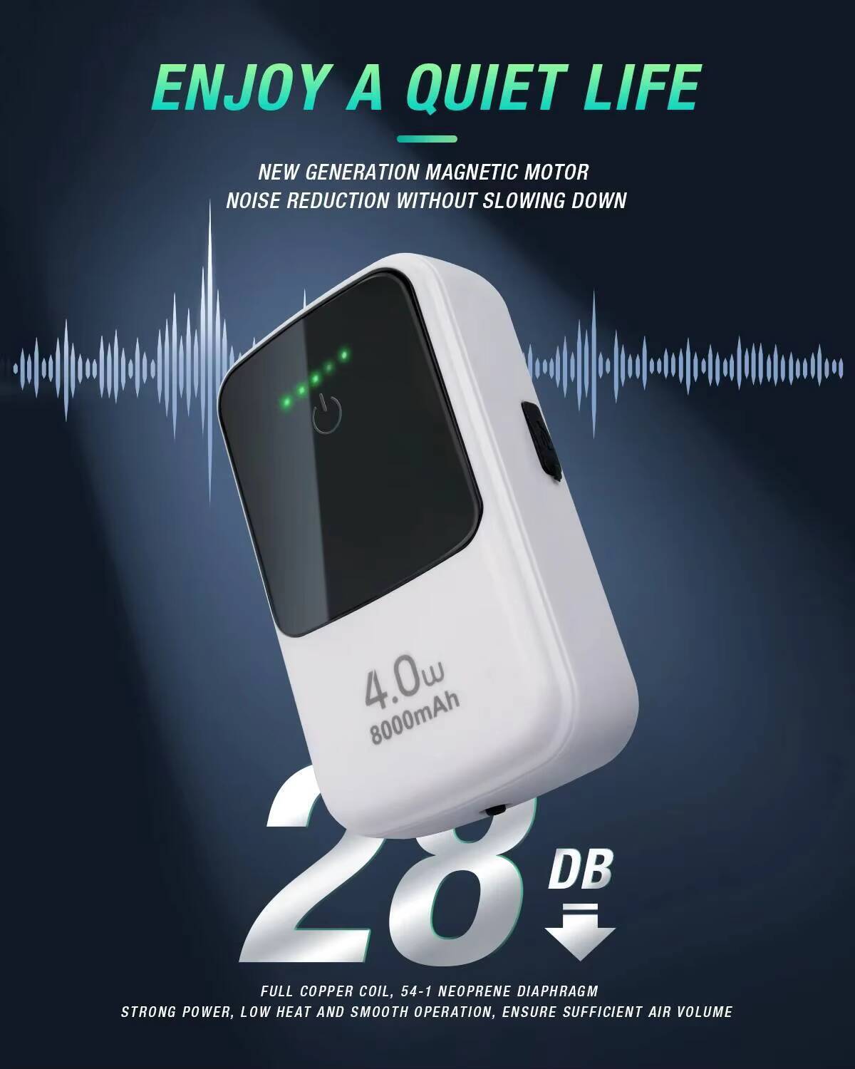 Marine Aquarium Dc Pump - Ghosthorn USB Rechargeable Lithium Battery Powered