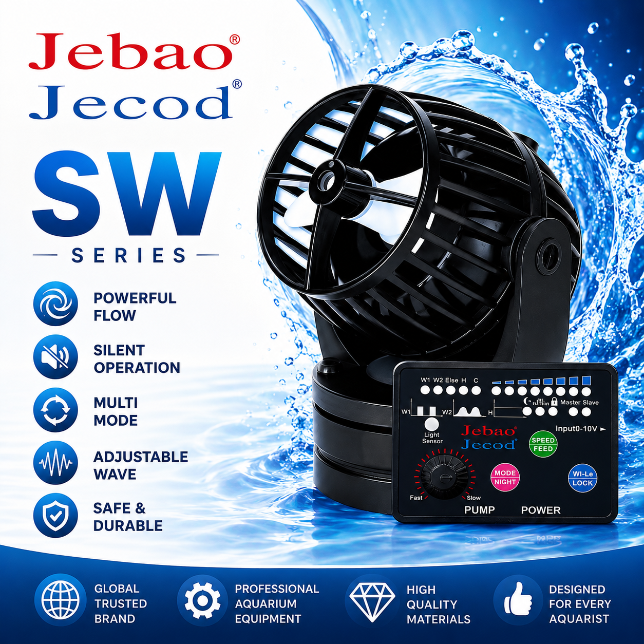 Marine Aquarium Dc Pump - Jebao Jecod SW-2 SW-4 SW-8 SW-15