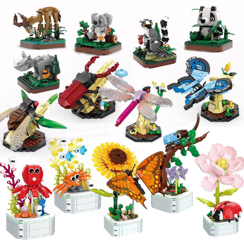1pcs Cute Forest Animal Buildi - Marine Zoo 리뷰 및 가격