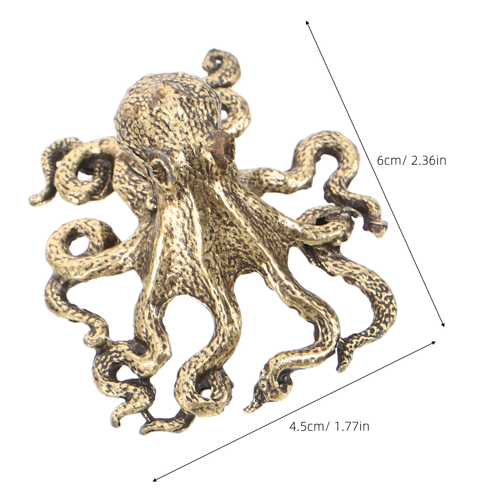 4Pcs Tiny Brass Octopus Sculpt - Marine Aquarium Europe 리뷰 및 가격