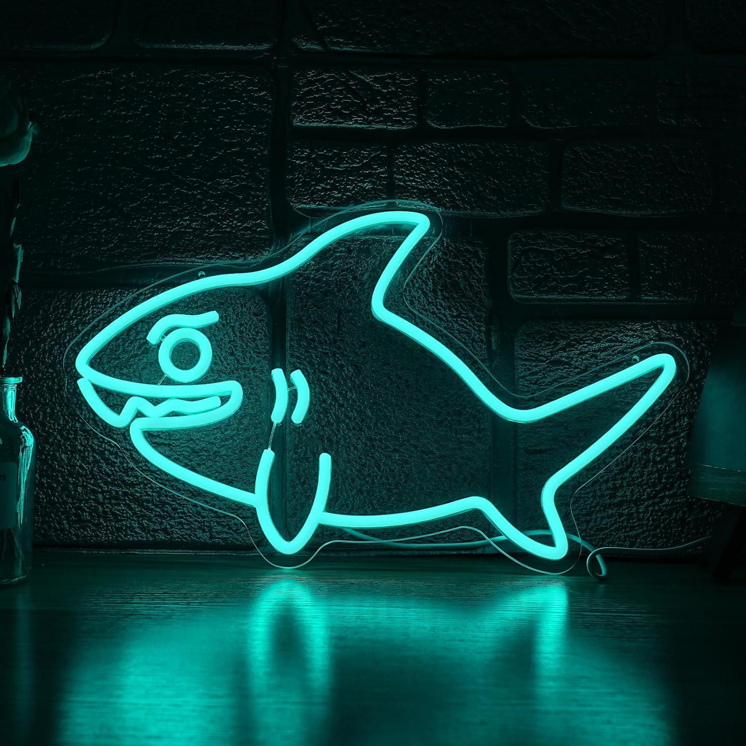 Shark Neon Sign USB Dimmable L - Marine Zoo 리뷰 및 가격