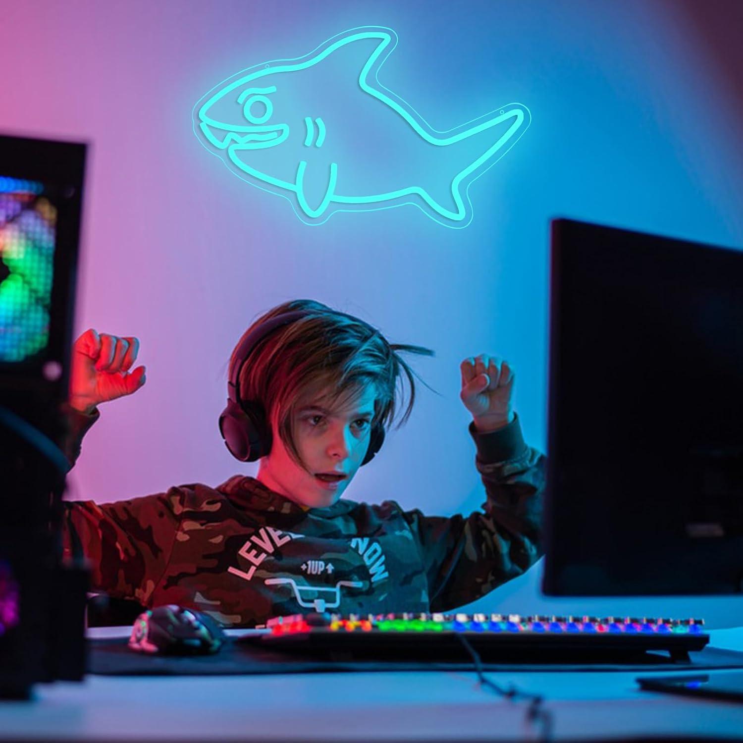 Shark Neon Sign USB Dimmable L - Marine Zoo 리뷰 및 가격