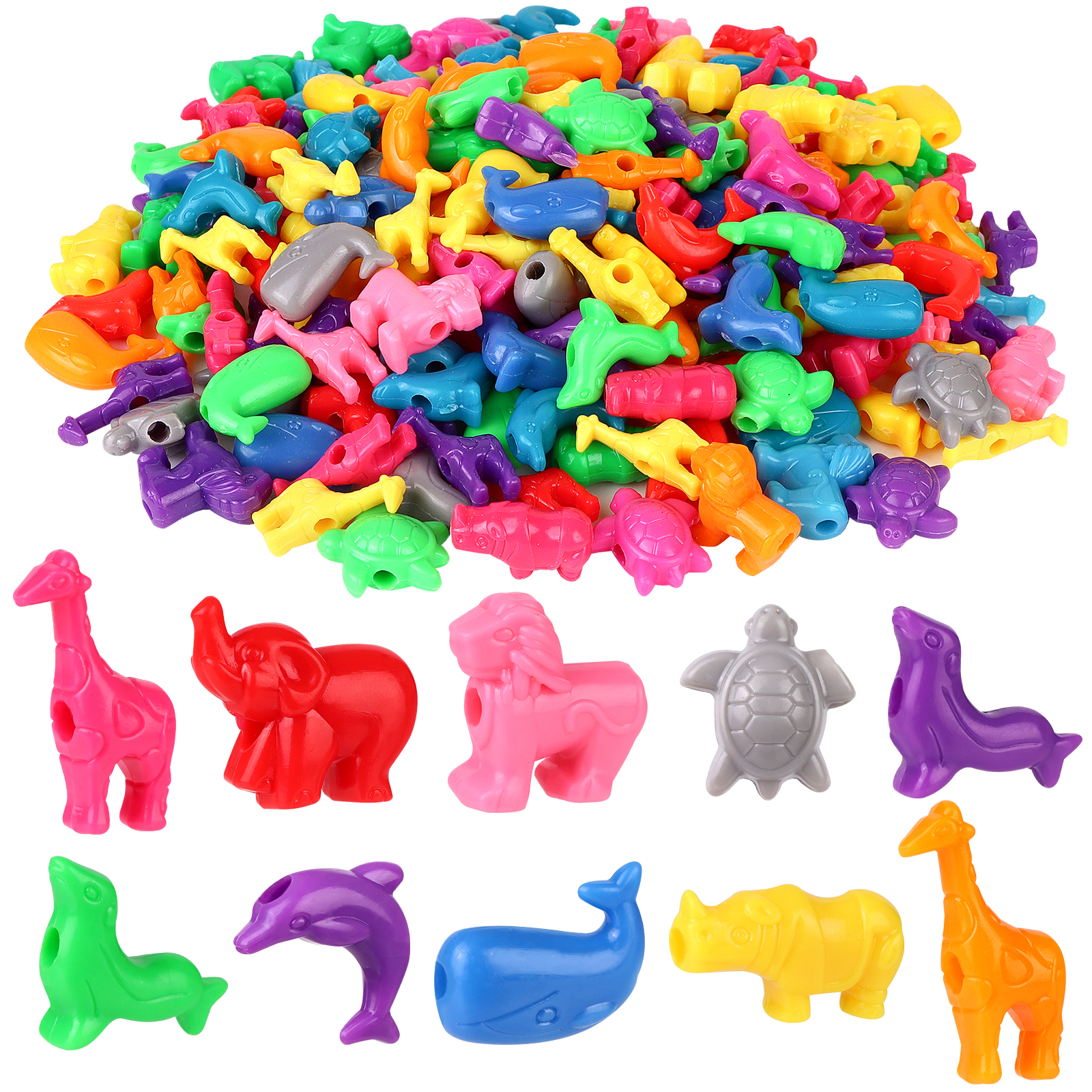 800 Pcs Animal Shaped Beads An - Marine Zoo 리뷰 및 가격