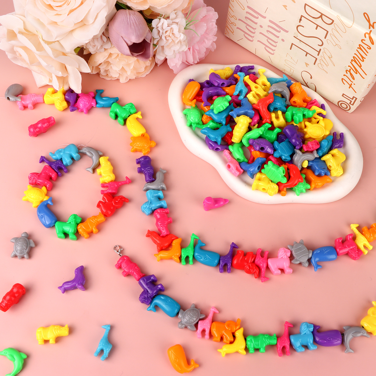 800 Pcs Animal Shaped Beads An - Marine Zoo 리뷰 및 가격