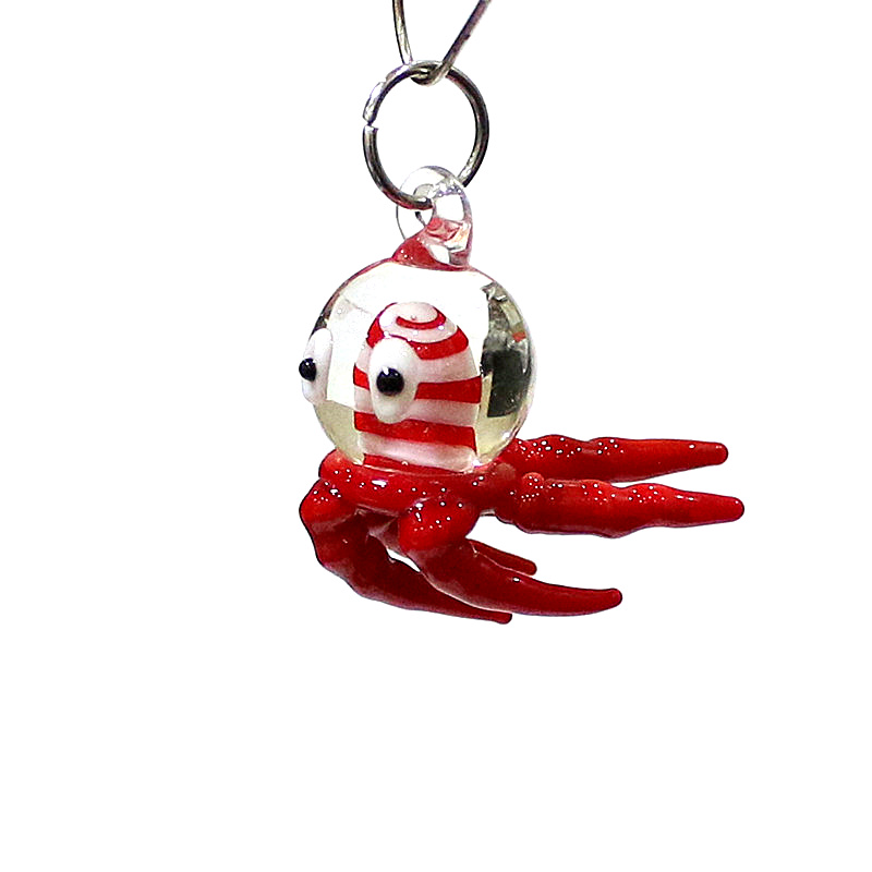 Miniature Octopus Glass Charm  - Marine Aquarium Europe 리뷰 및 가격
