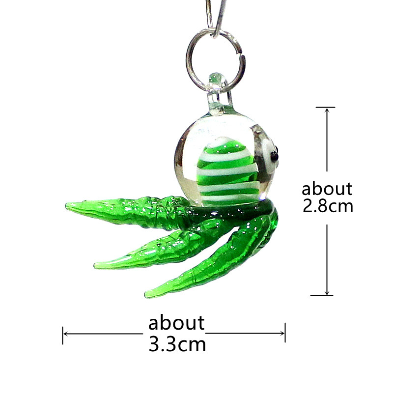 Miniature Octopus Glass Charm  - Marine Aquarium Europe 리뷰 및 가격