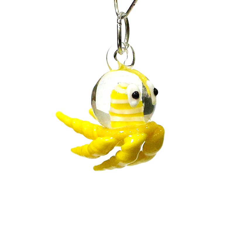 Miniature Octopus Glass Charm  - Marine Aquarium Europe 리뷰 및 가격