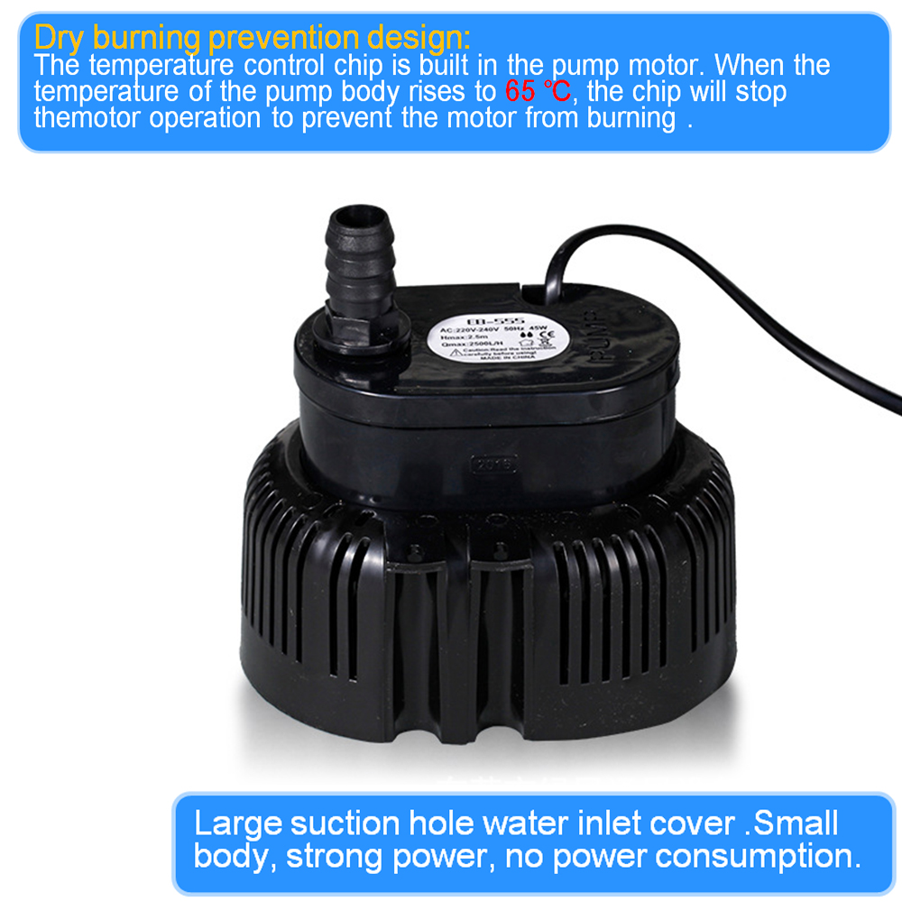 45/75W 2500-3000L/H Submersibl - Marine Aquarium Temperature 리뷰 및 가격