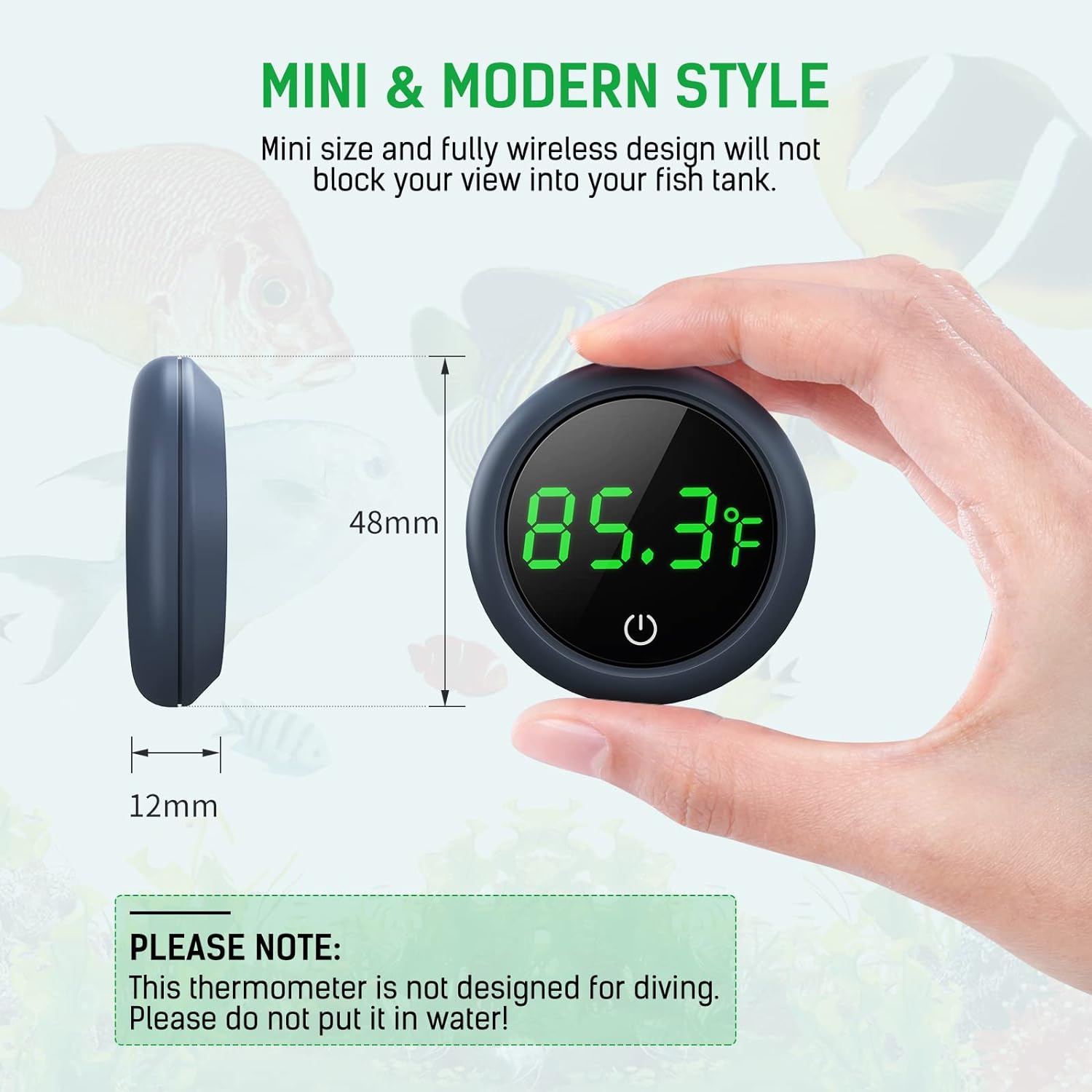 LED Digital Fish Tank Thermome - Marine Aquarium Temperature 리뷰 및 가격