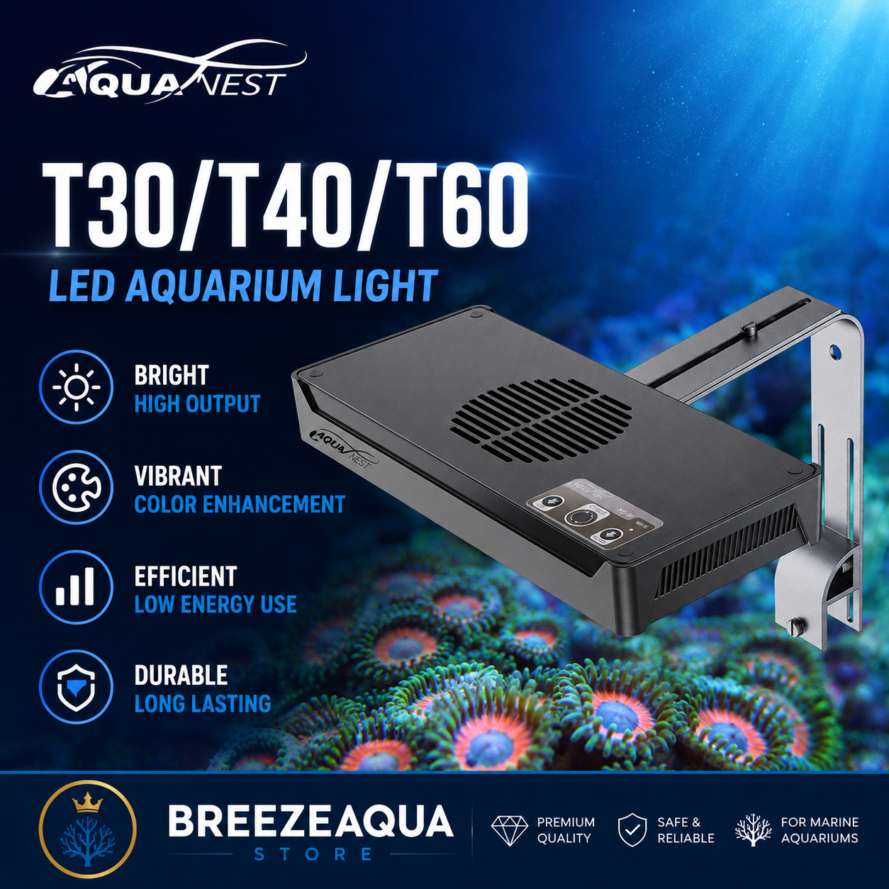AQUANEST LED Aquarium Light T3 - Marine Aquarium Temperature 리뷰 및 가격