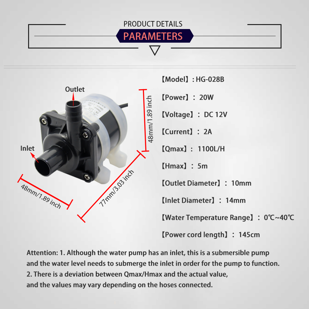 12V DC Brushless Small Submers - Marine Aquarium Dc Pump 리뷰 및 가격