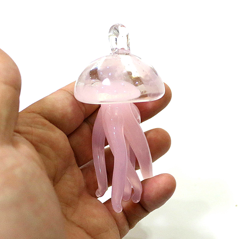 Pink Jellyfish Glass Pendant C - Marine Aquarium Europe 리뷰 및 가격