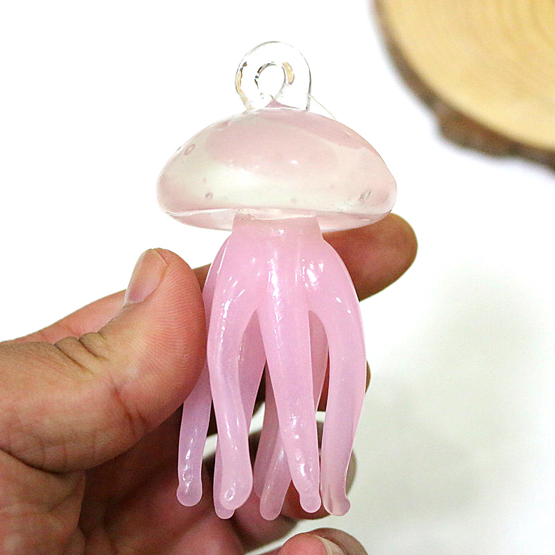Pink Jellyfish Glass Pendant C - Marine Aquarium Europe 리뷰 및 가격
