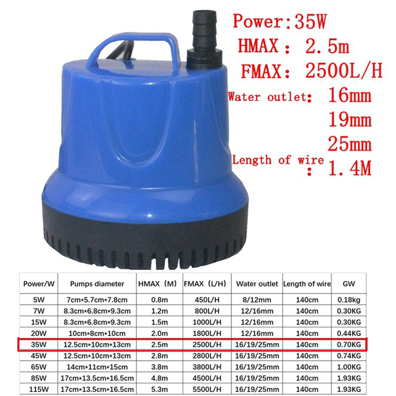 220V 110V Submersible Fish Tan - Marine Aquarium Dc Pump 리뷰 및 가격