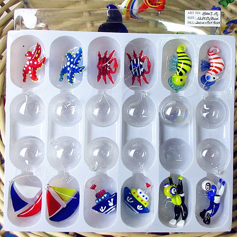 12pcs Mini Floating Glass Mari - Marine Aquarium Europe 리뷰 및 가격